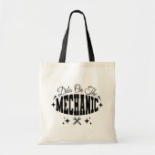 Dibs op de Mechanic Funny Mechanic's vrouw sarcasm Tote Bag (Voorkant)