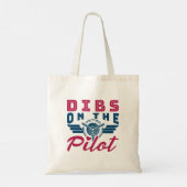 Dibs op de piloot Airman Wife Tote Bag (Achterkant)