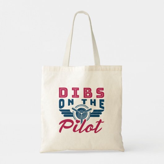 Dibs op de piloot Airman Wife Tote Bag (Achterkant)