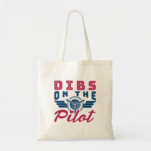 Dibs op de piloot Airman Wife Tote Bag (Voorkant)