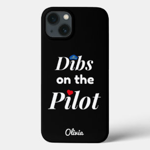 Dibs op de Piloot,Luchtvaart,Minimalistisch,Gemono Case-Mate iPhone Case