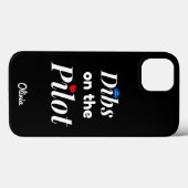 Dibs op de Piloot,Luchtvaart,Minimalistisch,Gemono Case-Mate iPhone Case (Achterkant (horizontaal))