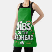Dibs Op De Roodharige Funny St. Patrick's Dag Schort (Insitu)