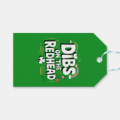 Dibs Op De Roodharige Funny St. Patrick's Day Cadeaulabel (Voorkant (Horizontaal))