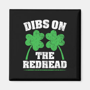 Dibs Op De Roodharige Grappige Ierse St Patricks D Magneet