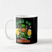 Dibs Op De Roodharige Grappige Ierse St. Patricks Koffiemok (Links)