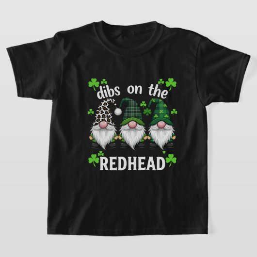 Dibs op de roodharige shamrock voor St Patrick's D T-shirt (Laagn)