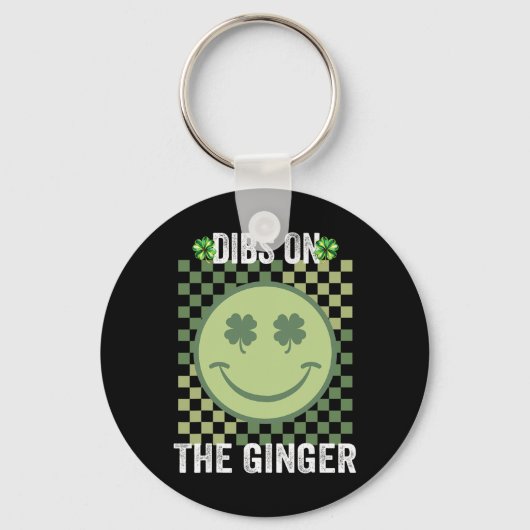 Dibs Op De Roodharige St. Patrick's Day Grappige I Sleutelhanger (Voorkant)