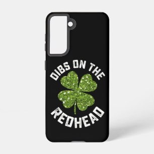 Dibs op de roodharige St Patrick's Day Shamrock Samsung Galaxy Hoesje