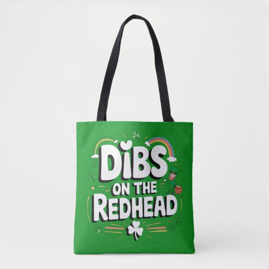 Dibs op de roodharige St Patrick's Day Tote Bag (Voorkant)