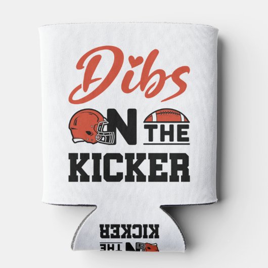 Dibs op het Kicker Football Vriendin Blikjeskoeler (Achterkant)