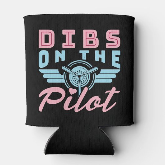 Dibs op het Vriendin van pilotenvrouw Blikjeskoeler (Achterkant)