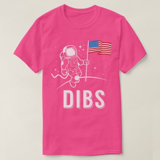Dibs Patriotic American Moon T-shirt (Design voorkant)