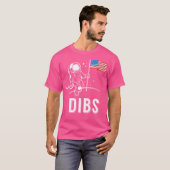 Dibs Patriotic American Moon T-shirt (Voorkant volledig)