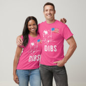 Dibs Patriotic American Moon T-shirt (Unisex)