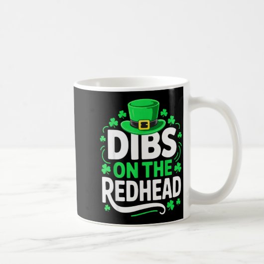 Dibs Redhead Grappige Mannen Vrouwen Illustratie Koffiemok (Rechts)