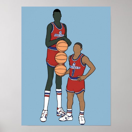 Dibujo de Bol y Bogues, NBA Poster (Voorkant)
