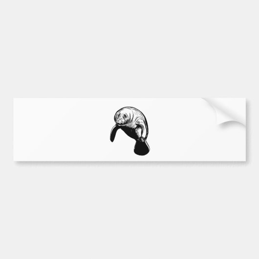 dibujo manati bumpersticker (Voorkant)