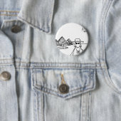 Dibujos divertidos ronde button 5,7 cm (In situ)