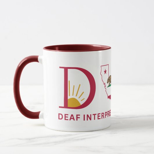 DIC5 Maroon 15 oz mok (Links)