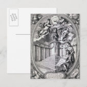 dicatory engraving to Gottfried Finger, 1688 Briefkaart (Voorkant / Achterkant)