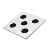Dice 5 Pips Tegeltje (Zijkant)