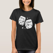 Dice Board Game Dice Game Puzzle Domino-kaarten T-shirt (Voorkant)