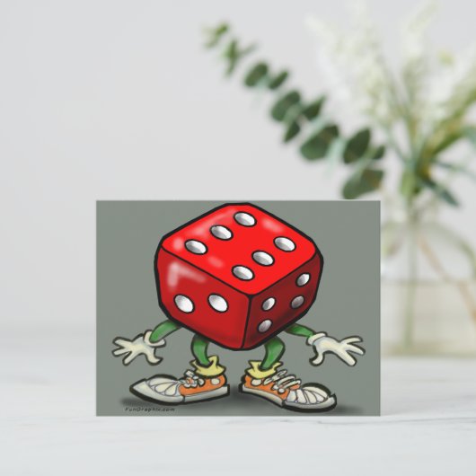 Dice Briefkaart (Staand voorkant)
