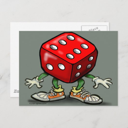 Dice Briefkaart (Voorkant / Achterkant)