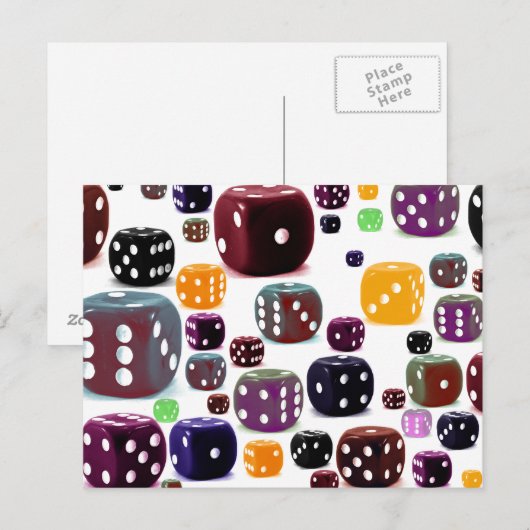 Dice Briefkaart (Voorkant / Achterkant)