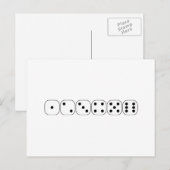 Dice Briefkaart (Voorkant / Achterkant)