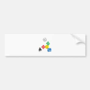 Dice Bumpersticker