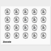 Dice Crazy Ronde Sticker (Vel)