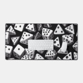 Dice Delight: een geometrische cascade Bureaumat (Keyboard & Muis)