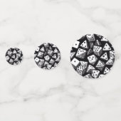 Dice Delight: een geometrische cascade Confetti (Achterkanten)