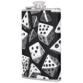 Dice Delight: een geometrische cascade Heupfles (Links)