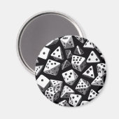 Dice Delight: een geometrische cascade Magneet (Voorkant / Achterkant)