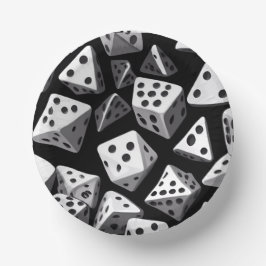 Dice Delight: een geometrische cascade Papieren Kommen