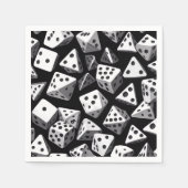 Dice Delight: een geometrische cascade Servet (Voorkant)