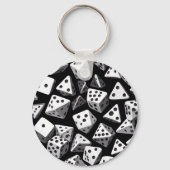 Dice Delight: een geometrische cascade Sleutelhanger (Voorkant)