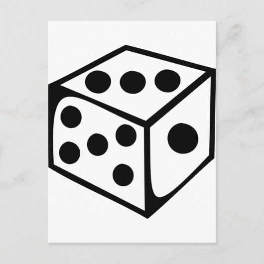 Dice - Drie Briefkaart (Voorkant)