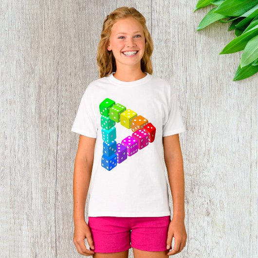 Dice Driehoek Meisjes T-shirt