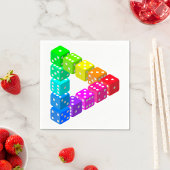 Dice Driehoek Papieren servetten