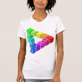 Dice Driehoek Vrouwen T-shirt (Voorkant)