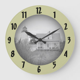 Dice/Dyce Head Lighthouse Maine Sketch Wall Klok