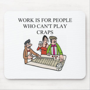 dice - en craps - spelers muismat