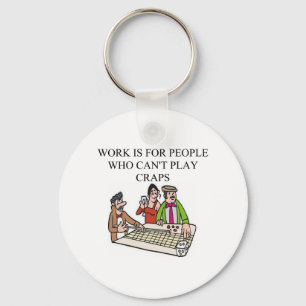 dice - en craps - spelers sleutelhanger