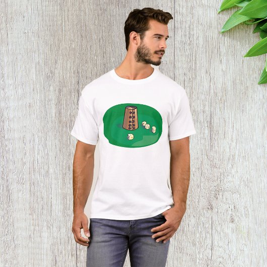 Dice en Cup Mannen T-shirt