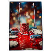 Dice en poker chips medium cadeauzakje (Achterkant)