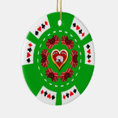 DICE EN ROYAL FLUSH POKER CHIP ORNAMENT (Rechts)